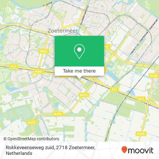 Rokkeveenseweg zuid, 2718 Zoetermeer map