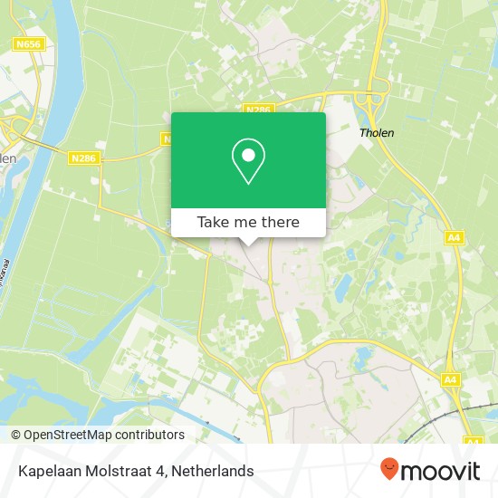 Kapelaan Molstraat 4, 4661 KD Halsteren map