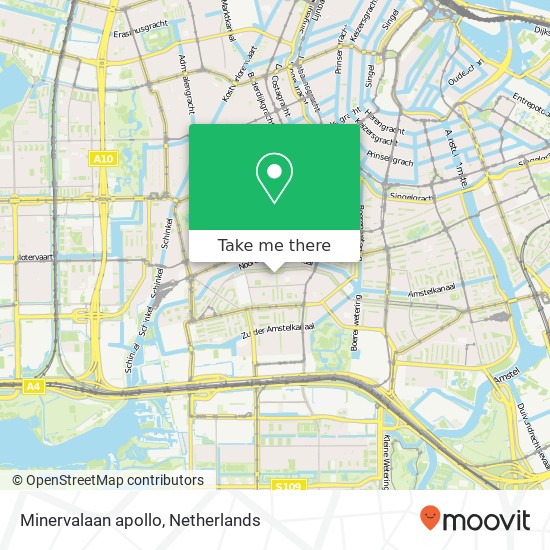 Minervalaan apollo, 1077 NX Amsterdam map