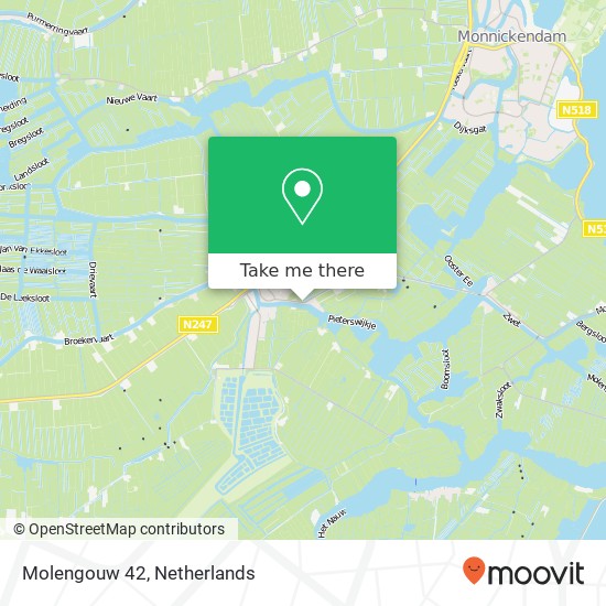 Molengouw 42, 1151 CJ Broek in Waterland map