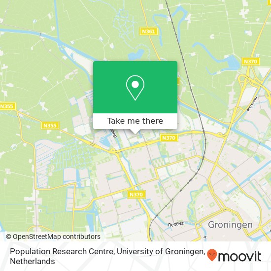 Population Research Centre, University of Groningen, Landleven 1 Karte