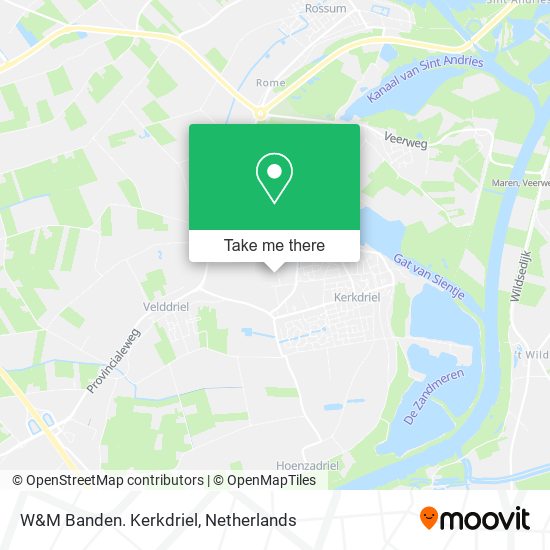 W&M Banden. Kerkdriel Karte