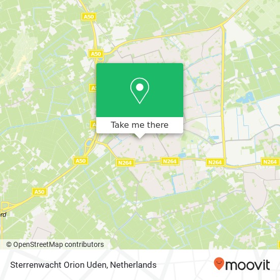 Sterrenwacht Orion Uden map