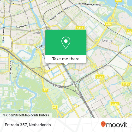 Entrada 357, 1114 AA Amsterdam-Duivendrecht Karte