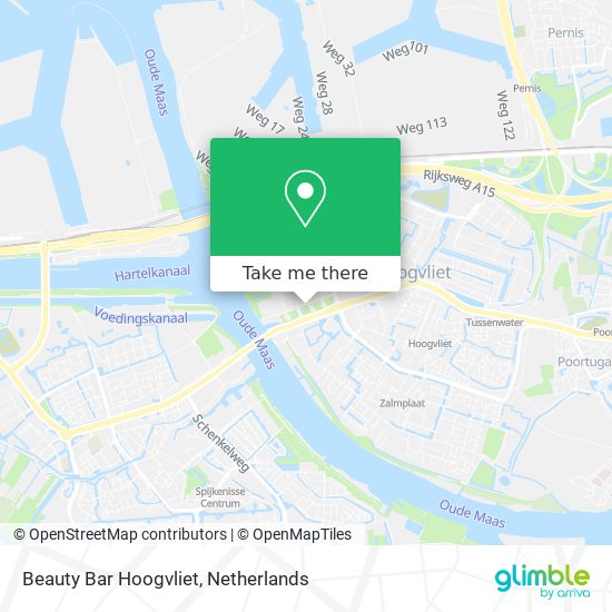 Beauty Bar Hoogvliet map