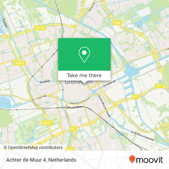 Achter de Muur 4, 9711 PR Groningen map