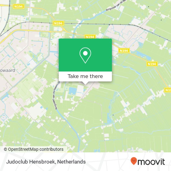 Judoclub Hensbroek, Kerkweg 7D Karte