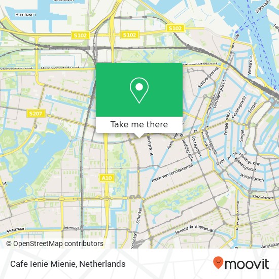 Cafe Ienie Mienie map