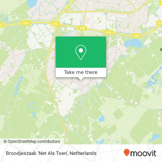 Broodjeszaak 'Net Als Toen', Hoogstraat 42A map