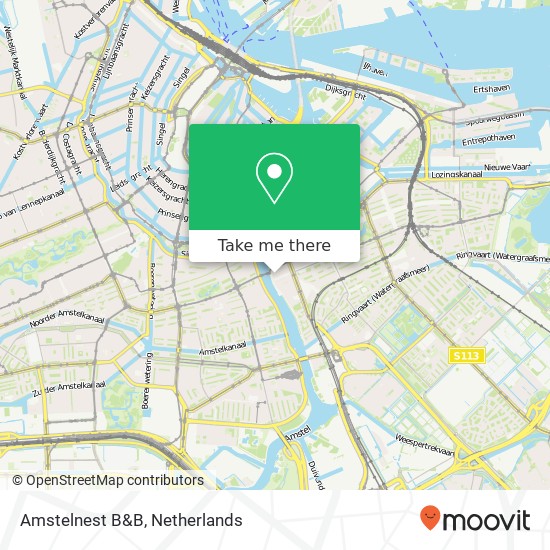 Amstelnest B&B map