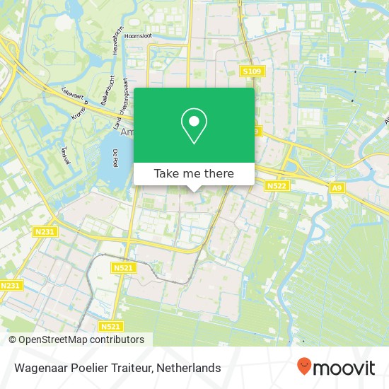 Wagenaar Poelier Traiteur, Lindenlaan 313 map