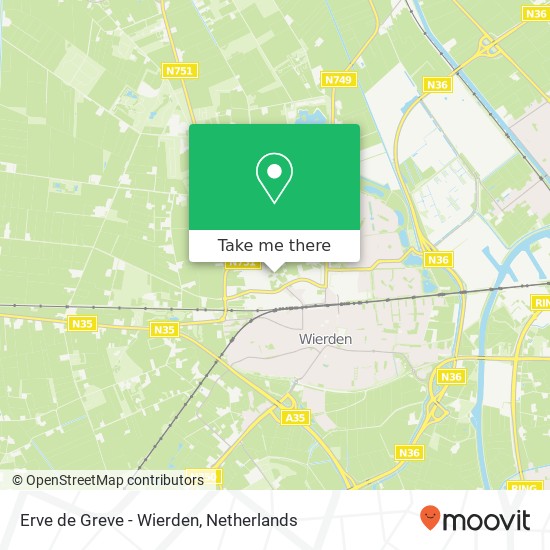 Erve de Greve - Wierden map