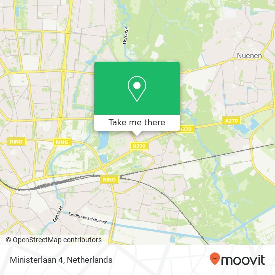 Ministerlaan 4, 5631 NC Eindhoven map