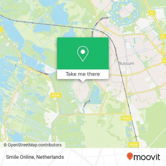 Smile Online, Zuidermeent 28 map