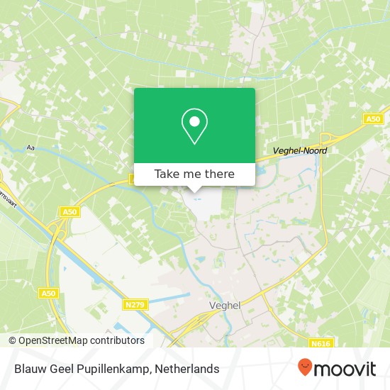 Blauw Geel Pupillenkamp, Prins Willem Alexander Sportpark map