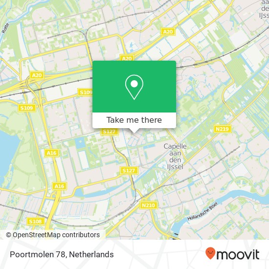 Poortmolen 78, 2906 RL Capelle aan den IJssel map