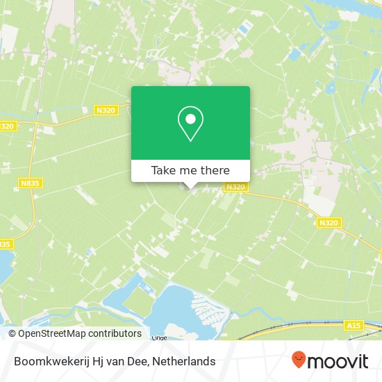 Boomkwekerij Hj van Dee, Ooievaar 5 Karte