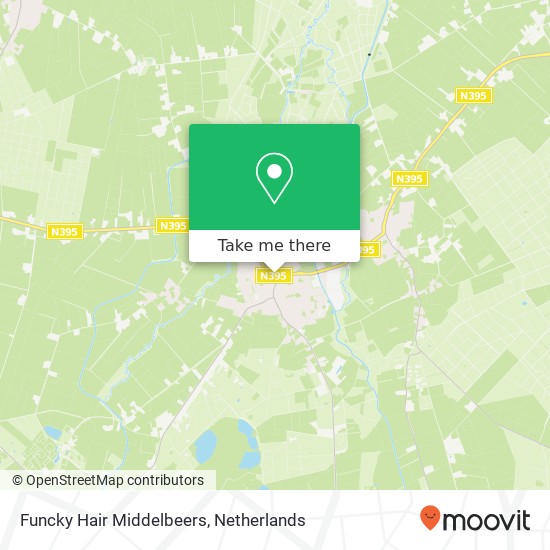 Funcky Hair Middelbeers, Hoogdijk 2C map