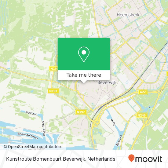 Kunstroute Bomenbuurt Beverwijk Karte