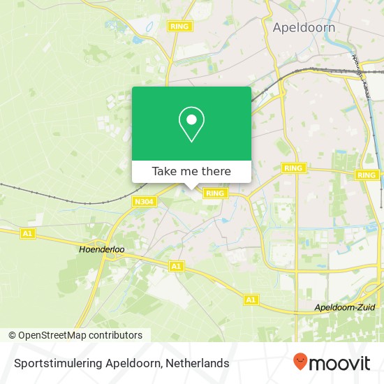 Sportstimulering Apeldoorn, Laan van Westenenk 8 map