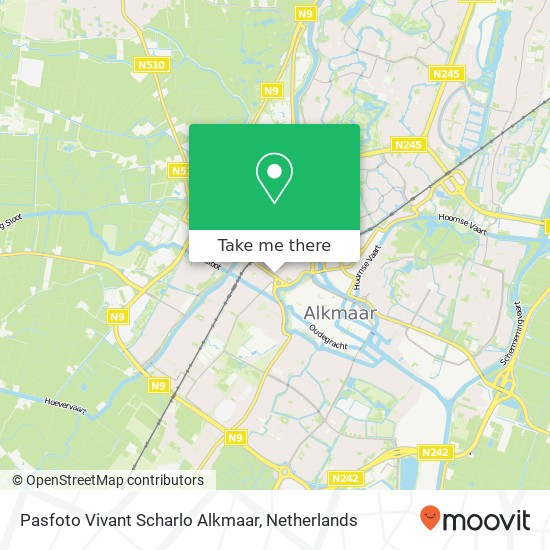 Pasfoto Vivant Scharlo Alkmaar, Scharlo 8A map