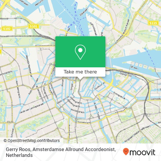 Gerry Roos, Amsterdamse Allround Accordeonist map