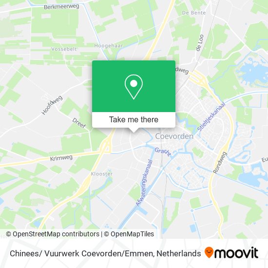Chinees/ Vuurwerk Coevorden / Emmen map