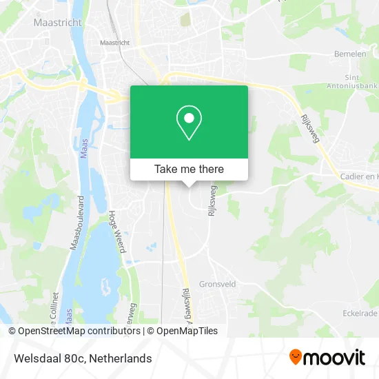 Welsdaal 80c map