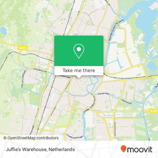 Juffie's Warehouse, Zijlstraat Karte