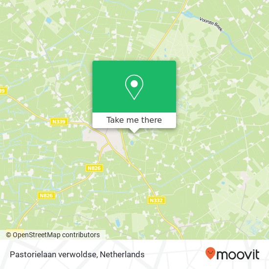 Pastorielaan verwoldse, 7245 WE Laren map