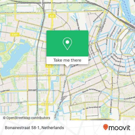 Bonairestraat 58-1, 1058 XK,1058 XK Amsterdam map