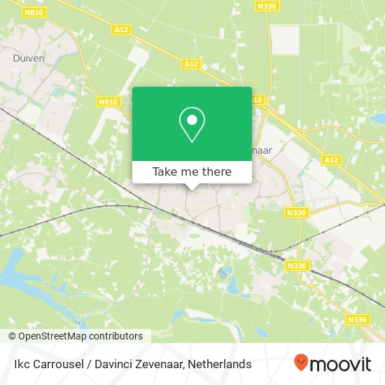 Ikc Carrousel / Davinci Zevenaar, Kardinaal de Jongstraat 2 map