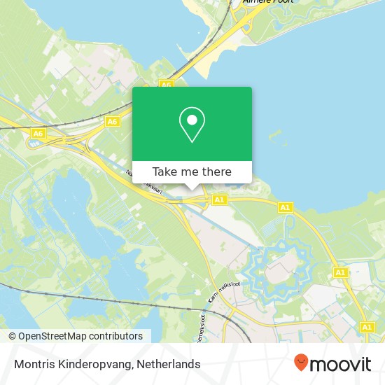 Montris Kinderopvang, Gooimeer 3-10 map