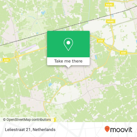 Leliestraat 21, 4711 HV Sint Willebrord map