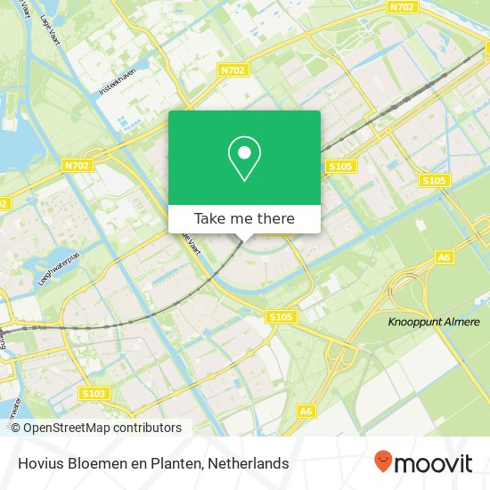 Hovius Bloemen en Planten, Wezelstraat 2 Karte