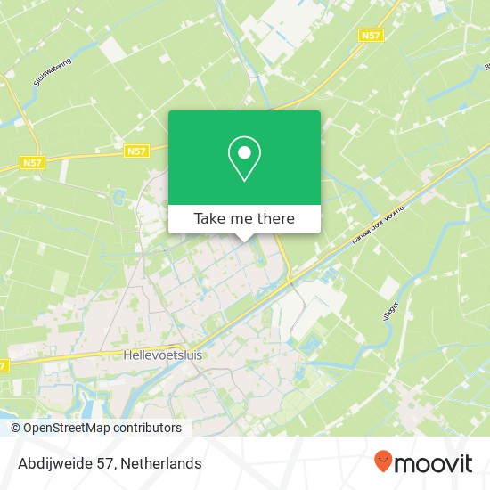 Abdijweide 57, 3223 MD Hellevoetsluis map