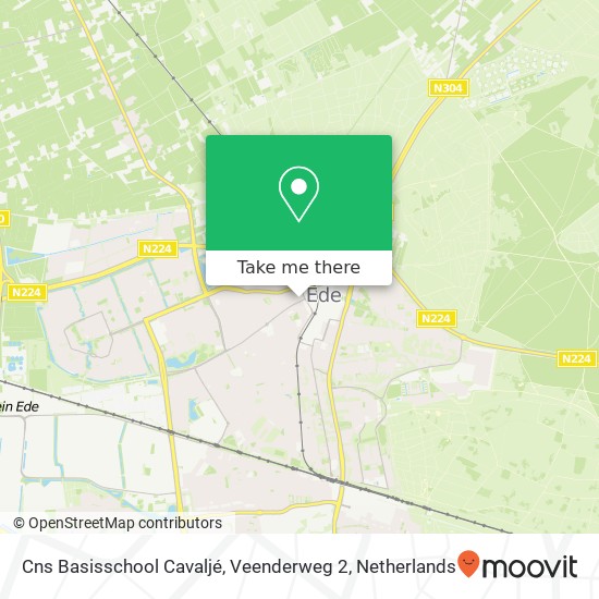 Cns Basisschool Cavaljé, Veenderweg 2 map