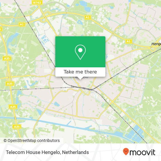 Telecom House Hengelo, Brinkstraat 16 map