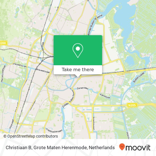 Christiaan B, Grote Maten Herenmode, Spaarnwouderstraat map