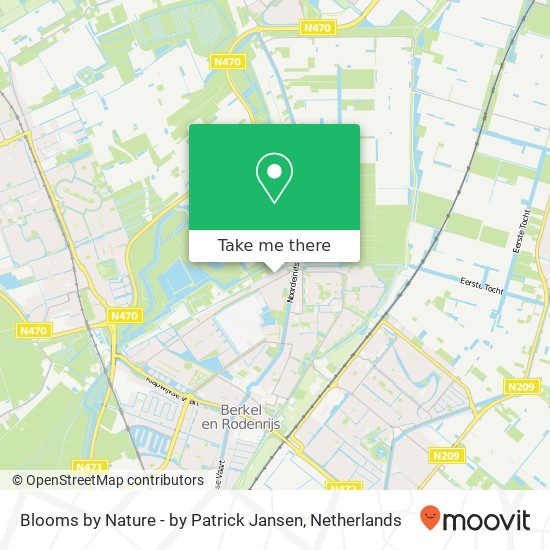 Blooms by Nature - by Patrick Jansen, Zwarte Meerstraat 9 Karte