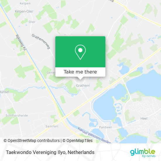 Taekwondo Vereniging Ilyo map