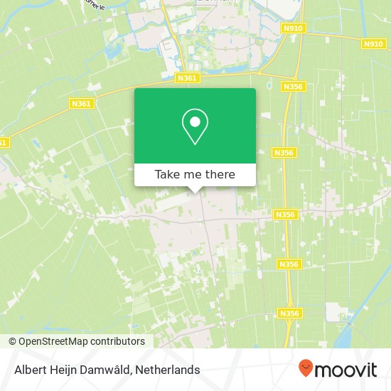 Albert Heijn Damwâld, Conradi-Veenlandstrjitte map
