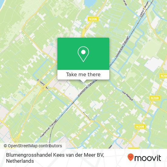 Blumengrosshandel Kees van der Meer BV, Pilarenlaan 76 map