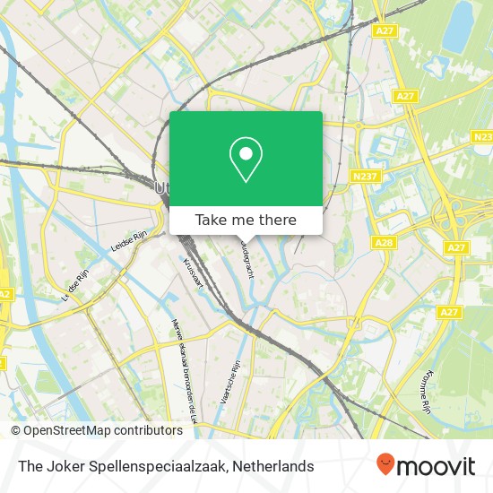 The Joker Spellenspeciaalzaak, Oudegracht 230A map