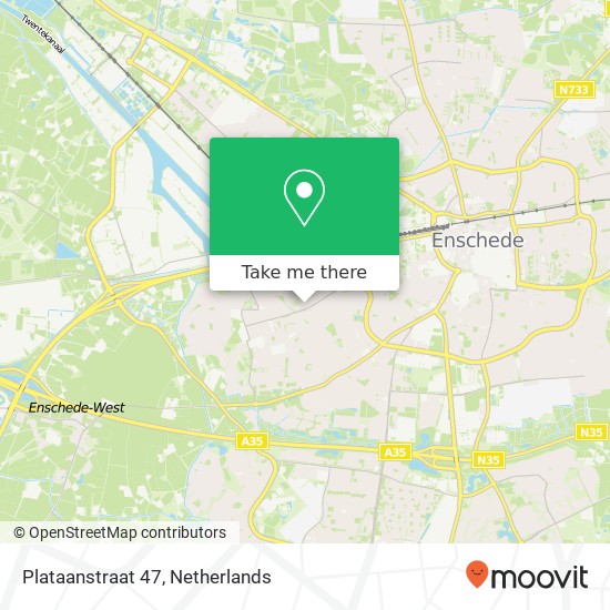 Plataanstraat 47, 7545 ML Enschede map