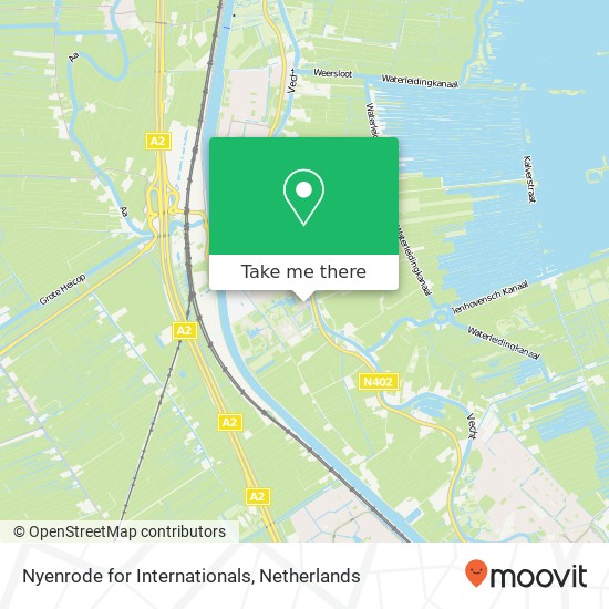 Nyenrode for Internationals, Straatweg 25 map