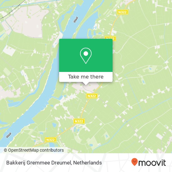 Bakkerij Gremmee Dreumel, Paulushof 32 map