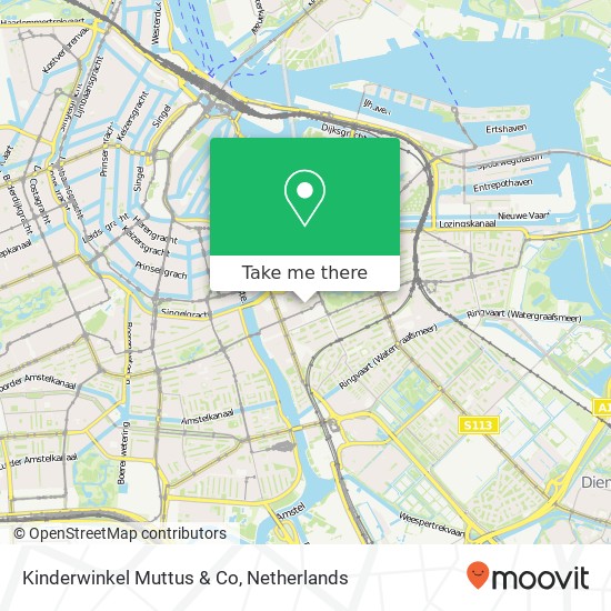 Kinderwinkel Muttus & Co, Tilanusstraat 300 map
