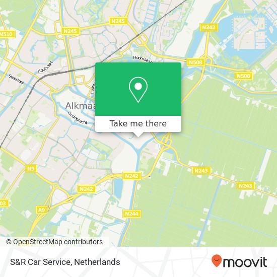 S&R Car Service, Professor van der Waalsstraat 8 map