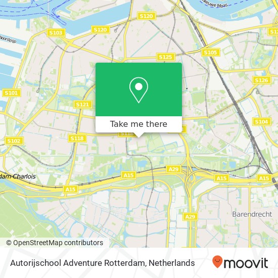Autorijschool Adventure Rotterdam, Gildenburg 14 map